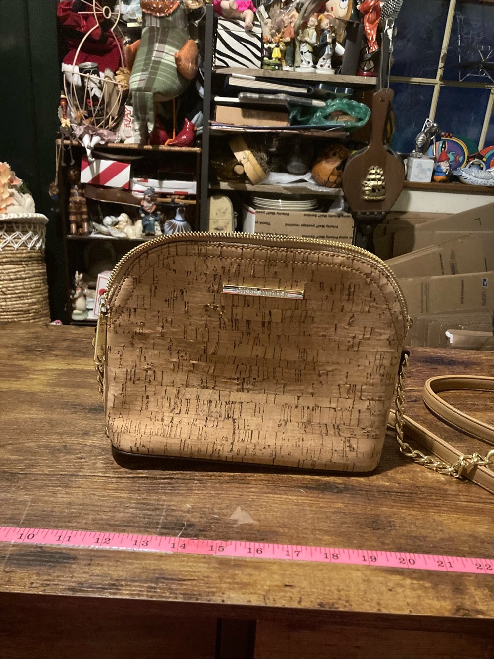 Steve Madden cork crossbody purse